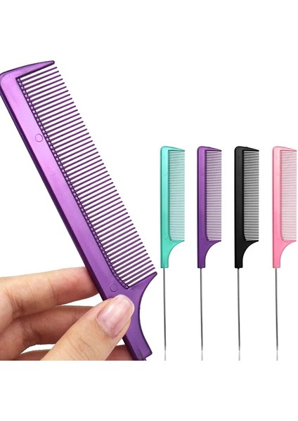 Çeşitli Metal Pin Sıçan Kuyruğu Tarak Kuaför Isıya Dayanıklı ve Anti-Statik Ayrılık Tarak Saç Şekillendirici Güzellik Araçları (Yurt Dışından) modelleri