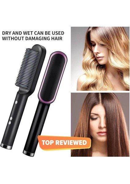 Seramik Isıtmalı Saç Düzleştirici Otomatik Çalışma Saç Fırçası Saç HQT909B (Yurt Dışından) modelleri