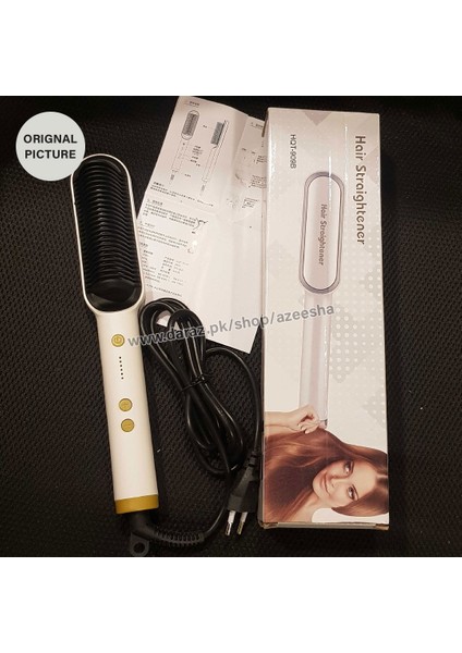 Seramik Isıtmalı Saç Düzleştirici Otomatik Çalışma Saç Fırçası Saç HQT909B (Yurt Dışından) fırsatları