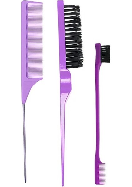 3 Adet/grup Çift Taraflı Kenar Kontrol Saç Tarak Saç Şekillendirici Saç Fırçası Aksesuarları Yeni Fırça Tarak Şekillendirici Bölme Tarak (Yurt Dışından) fırsatları