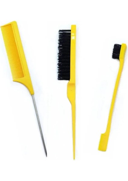 3 Adet/grup Çift Taraflı Kenar Kontrol Saç Tarak Saç Şekillendirici Saç Fırçası Aksesuarları Yeni Fırça Tarak Şekillendirici Bölme Tarak (Yurt Dışından) indirimleri