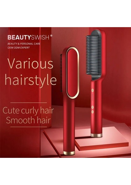 Ahair Düzleştirici Sıcak Tarak Bukle Maşası Çok Hızlı Elektrikli Doğrultma Fırçası Sıcak Satış 2023 (Yurt Dışından) fiyatları