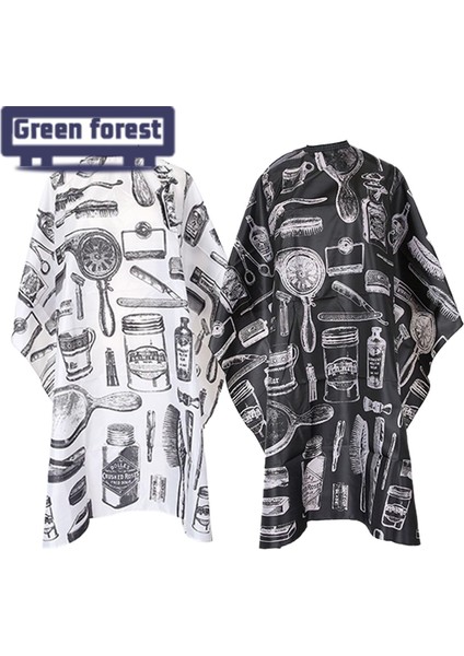 Yeşil Orman Kuaför Elbisesi Kolay Temizlenebilir Ayarlanabilir Çıtçıtlı Sakal Önlüğü (Yurt Dışından) modelleri