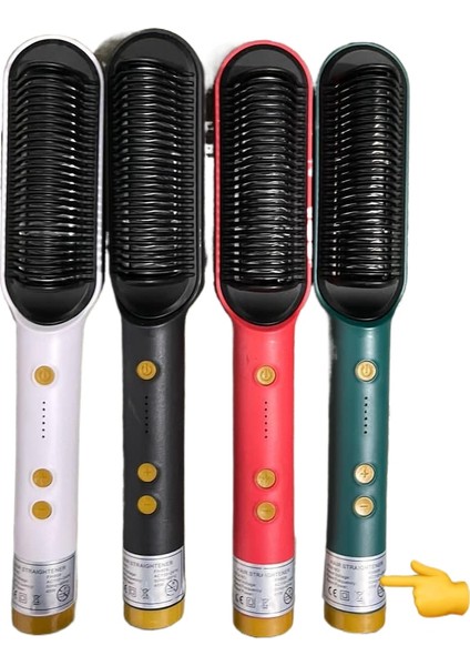 HQT-909 Elektrikli Saç Fırçası Düzleştirici - Karışık/rastgele Renk - Şık Saç Bakım Cihazı - Daraz Exclusive! (Yurt Dışından)