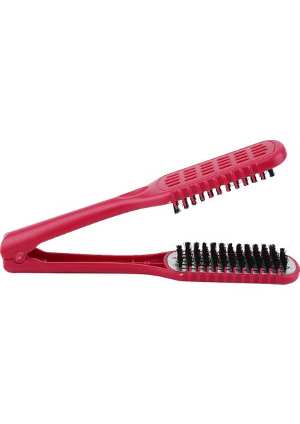 Seramik Doğrultma Tarak Çift Taraflı Fırça Kelepçe Saç Kuaförlük Doğal Elyaflar Kıl Saç Tarak Hairstylig Aracı (Yurt Dışından) fiyatları