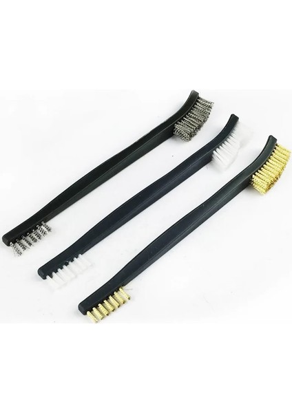 Çift Uçlu 3 Adet Çelik Tel Fırça 4 Adet Naylon Seçim Seti Evrensel Av Silahı Temizleme Kiti Taktik Tüfek Tabanca Temizleme Aracı (Yurt Dışından) modelleri