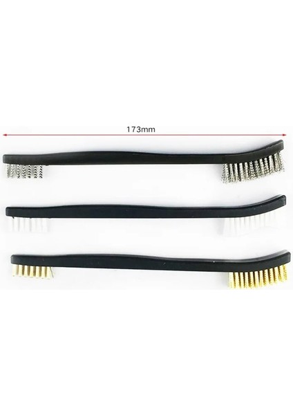 Çift Uçlu 3 Adet Çelik Tel Fırça 4 Adet Naylon Seçim Seti Evrensel Av Silahı Temizleme Kiti Taktik Tüfek Tabanca Temizleme Aracı (Yurt Dışından) fırsatları