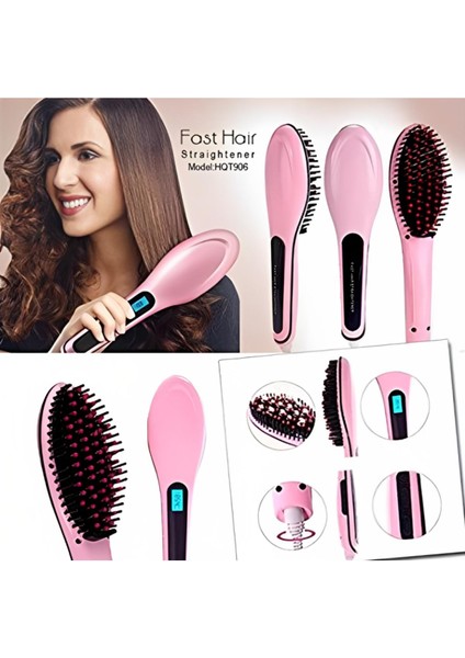 Saç Düzleştirici 906 Saç Düzleştirici Tarak Fırçası (Yurt Dışından)