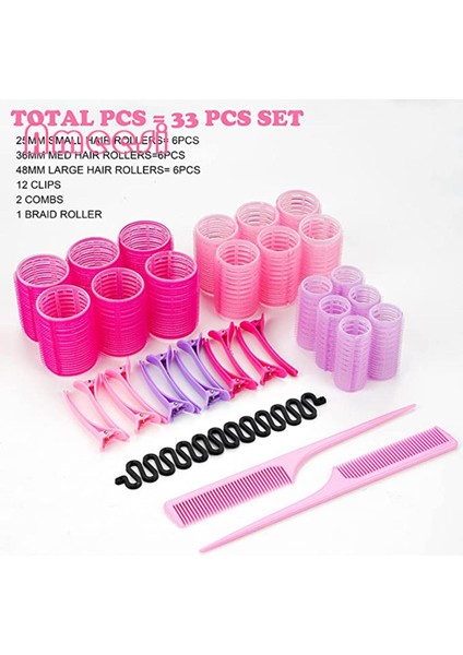 Ameesi Kuaförlük Bigudi Klipsli Taraklar Kısa Uzun Saç Rulosu (Yurt Dışından) fırsatları