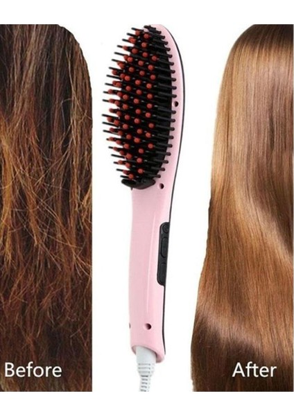 Hızlı Saç Düzleştirici Fırçası Saç Düzleştirici Fırçası Bayanlar Için Hızlı Saç Tarağı (Yurt Dışından)