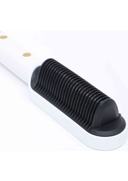 Sıcaklık Kontrollü Kızlar Için Elektrikli Fırça Saç Düzleştirici Bigudi Isıtma Stili (Yurt Dışından) fırsatları