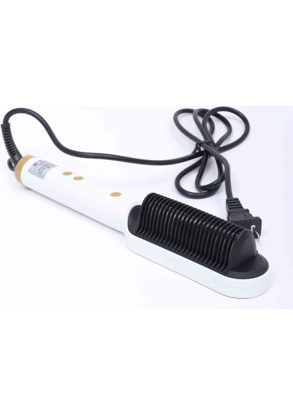 Sıcaklık Kontrollü Kızlar Için Elektrikli Fırça Saç Düzleştirici Bigudi Isıtma Stili (Yurt Dışından) indirimleri