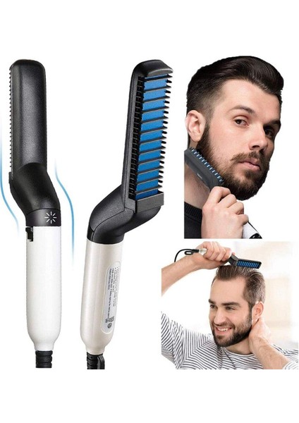 Çok Fonksiyonlu Elektrikli Saç ve Ekmek Fırçası/hızlı Sakal ve Saç Düzleştirici/iyonik Ekmek Düzleştirici/erkek Saç Şekillendirme Aracı. (Yurt Dışından) fiyatları