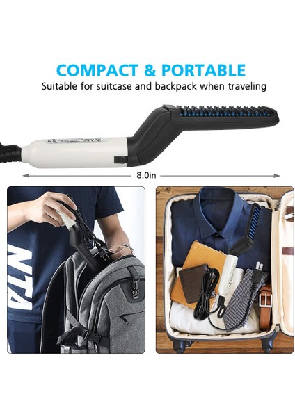 Elektrikli Sakal Düzleştirici Çok Fonksiyonlu Elektrikli Saç Tarak Fırça Hızlı Sakal Düzleştirici Curling Bigudi Gösterisi Kap Güzellik Saç Şekillendirici Çok (Yurt Dışından) fırsatları