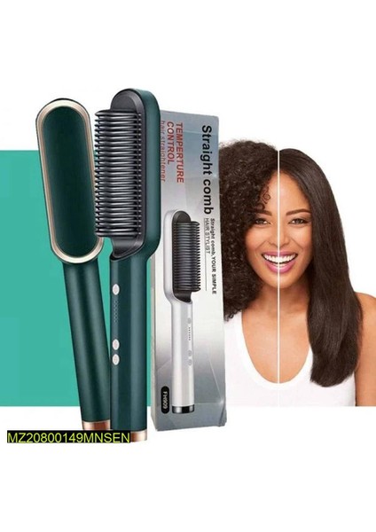Isı Kontrollü Saç Düzleştirici Fırçası (Yurt Dışından)