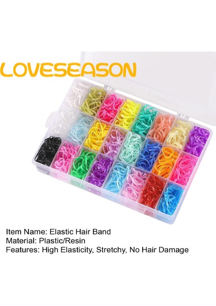 Loveseason Saç Lastik Bant Hasar Yok Kadın Kızlar Ince Küçük Saç Elastik (Yurt Dışından) fırsatları