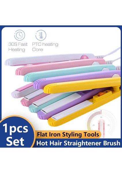 Saç Düzleştirici Saç Kıvırma Düzleştirme Fırçası Sıcak Tarak Saç Demir Bukle Makinesi Saç Bigudi Profesyonel Düzleştirici Şekillendirici Araçları (Yurt Dışından)