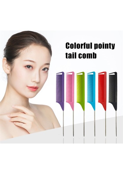 Adet Sıcak Moda Profesyonel Isıya Dayanıklı Salon Siyah Yeşil Pembe Metal Pin Kuyruk Antistatik Tarak Saç Düzeltici Fırçalar (Yurt Dışından) fiyatları