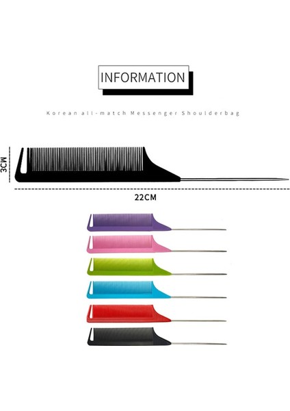 Adet Sıcak Moda Profesyonel Isıya Dayanıklı Salon Siyah Yeşil Pembe Metal Pin Kuyruk Antistatik Tarak Saç Düzeltici Fırçalar (Yurt Dışından) modelleri