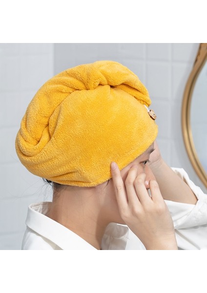 Mikrofiber Saç Havlusu, Premium Kıvrılma Önleyici Saç Kurutma Wrap Kadın Erkek Kuru Saç Şapka, Süper Emici, Sarılmış Banyo Kap (Yurt Dışından) fiyatları