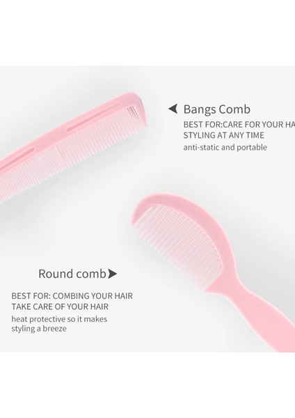 Yeni 2020 4 Adet/takım Pembe Siyah Saç Tarak Berber Aksesuarları Düzleştirme Fırçası Anti-Statik Salon Saç Bakımı Şekillendirici Aracı Saç Için (Yurt Dışından) fırsatları