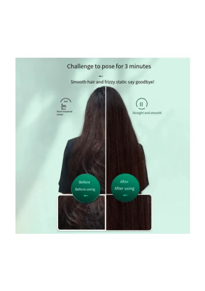 Yeni (Orijinal) 909 Fırça Kızlar Için Saç Düzleştirici Fırçası Tarak Stili / Saç Şekillendirici Saç Tarak Fırçası, Sıcaklık Ayarı 130 °c Ila 200°C OG28 (Yurt Dışından)