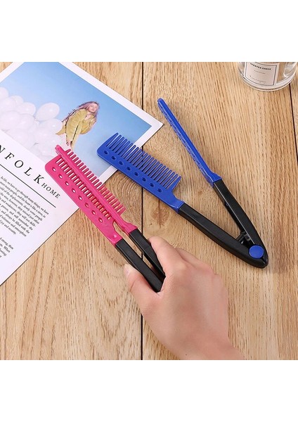Yıkanabilir Saç Bakımı Düz Saç Tarak V Şekilli Tarak Saç Düzleştirici Fırça V Tipi Katlanır Kuaförlük Şekillendirici Aracı Yeni (Yurt Dışından) modelleri