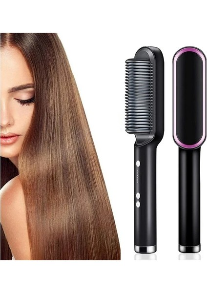 Çok Fonksiyonlu Saç Düzleştirici Fırça Isıtmalı Fırçalar Seramik Haşlanma Önleyici Saç Düzleştirici Sıcak Tarak Saç Bakımı Hızlı Isıtma (Yurt Dışından) modelleri