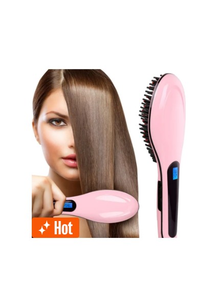 Fast Saç Fırçası Elektrikli Saç Düzleştirici (Yurt Dışından)