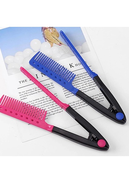 V Şekilli Tarak Saç Düzleştirici Katlanır Dolaşık Açıcı Saç Fırçası Dıy Yeniden Kullanılabilir Saç Şekillendirici Kuaförlük Tarak Aksesuarları (Yurt Dışından) fiyatları