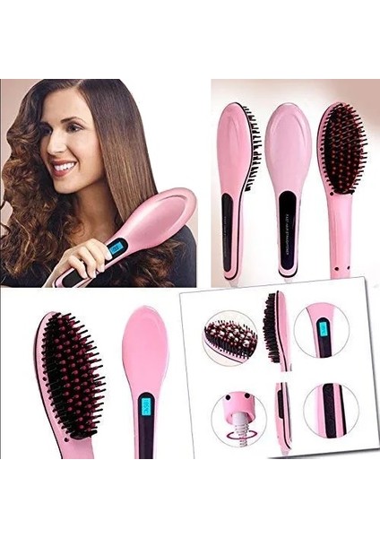Elektrikli Saç Düzleştirici Fırçası (Yurt Dışından) fiyatları
