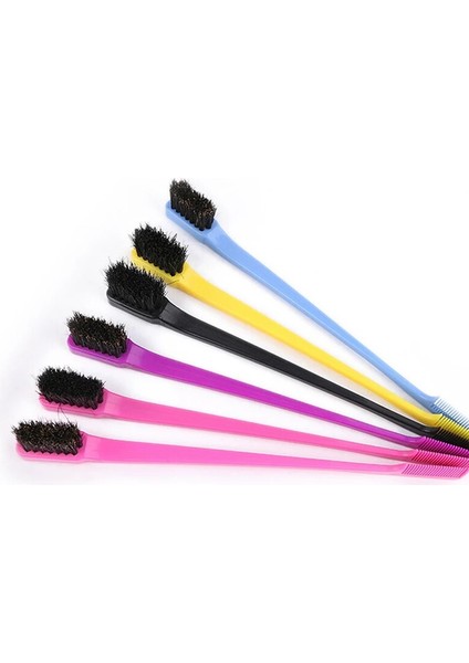 Rastgele Renk 17 cm Tek Parça Güzellik Çift Taraflı Kenar Kontrol Saç Tarak Saç Şekillendirici Saç Fırçası (Yurt Dışından)