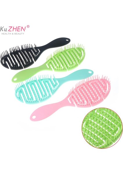 1 Adet Profesyonel Kuru Islak Saç Fırçası Masaj Tarak Kabarık Şekil Kavisli Tarak Islak Saç Kıvırma Tarağı Üzerinde Kullanılabilir (Yurt Dışından)