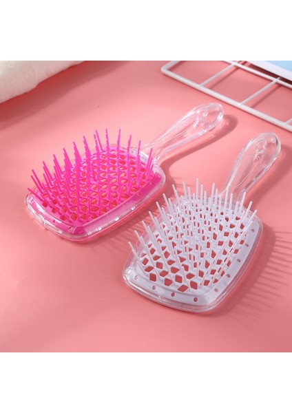 Şeffaf Içi Boş Örgü Tarak Islak Kuru Kadın Kafa Derisi Masaj Tarak Saç Fırçası Içi Boş Salon Kuaförlük Aracı Saç Tarağı Kafa Masajı (Yurt Dışından) modelleri