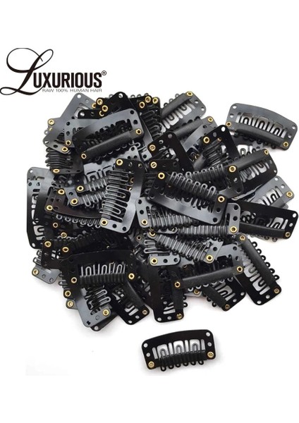 Lüks 5 Adet Siyah Paslanmaz Çelik Peruk Klipler Tarak Çıtçıtlı Tokalar Kauçuk ile Saç Uzatma Peruk Dıy 6 Diş Snap-Tarak (Yurt Dışından) fiyatları