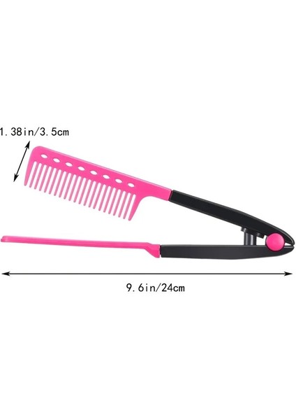 Düz Tarak Doğrultma Tarak Salon Saç Fırçası Tarak Kuaförlük Şekillendirici Saç Düzleştirici V-Şekilli Düz Tarak Düzleştirici (Yurt Dışından) modelleri