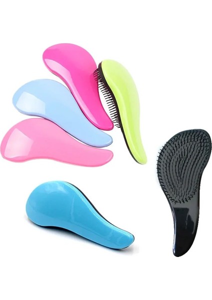 Bebek Çocuk ve Kadın Dolaşık Açıcı Saç Fırçası Tarak Salon Nazik Anti-Statik Fırça Arapsaçı Islak Kuru Kıllar Kolu Arapsaçı Kıvırcık (Yurt Dışından)