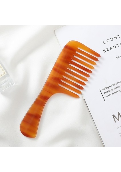 Tifcojew Asetat Plaka Tarak Leopar Baskı Anti-Statik Saç Tarağı Geniş Diş Mermer Saç Tarağı (Yurt Dışından) fırsatları