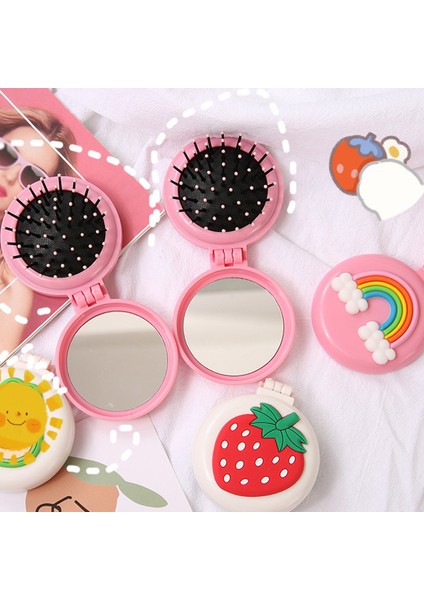 Seyahat Ev Kullanımı Için Ayna Mini Hava Yastığı Masaj Fırçası ile Taşınabilir Katlanır Saç Tarak (Yurt Dışından) indirimleri