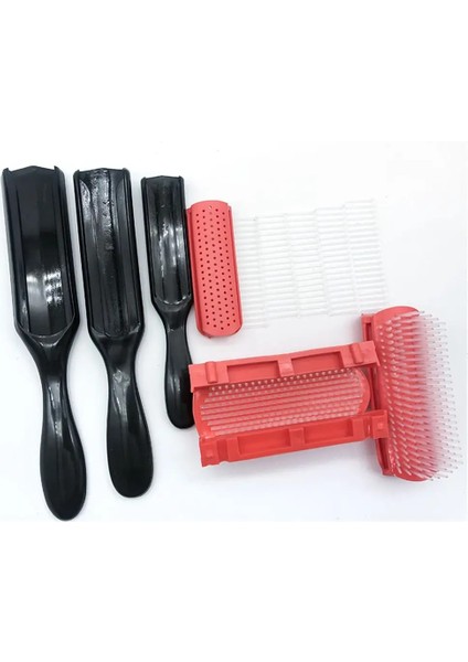 Adet 9-Rijen Dolaşık Açıcı Saç Fırçası Denman Ontklitter Haarborstel Draagbare Hoofdhuid Masaj Rechte Krullend Natte Anti-Statische Haar Kam (Yurt Dışından) modelleri