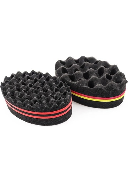 Afrika Sihirli Berber Sünger Saç Fırçası Siyah Adam Saç Büküm Sünger Çift Taraflı Sihirli Saç Kıvırmak Örgü Dreads Sünger Fırça (Yurt Dışından) indirimleri