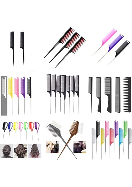 Isıya Dayanıklı Pin Sıçan Kuyruğu Tarak Sivri Kuyruk Yumuşak Tarak Ince Diş Saç Şekillendirici Taraklar Ayrı Ayrılık Salon Boyama Kuyruk Taraklar (Yurt Dışından) fiyatları