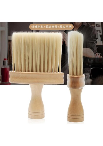 Adet Orijinal Ahşap Yumuşak Boyun Yüz Silgi Berber Saç Temiz Saç Fırçası Sakal Fırçası Salon Kesme Kuaförlük Şekillendirici Araçları (Yurt Dışından)
