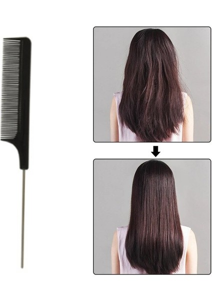 21.7 cm Uzunluk Moda Siyah Diş Ince Tarak Yüksek Kalite Sıcak Satış Metal Broşlar Anti-Statik Saç Stili Kuyruk Sıçan Tarak (Yurt Dışından)