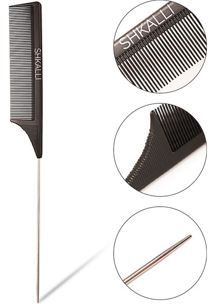 Ince Diş Metal Pin Kuaförlük Saç Şekillendirici Sıçan Kuyruğu Tarak Kuaför Vurgulamak Tarak Saç Boyası Araçları (Yurt Dışından) fiyatları