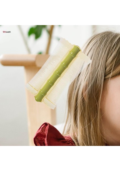 Saç Nit Taraklar Çift Taraflı Taşınabilir Çocuklar Yetişkinler Için Dayanıklı Bit Taraklar Yeşil Için Bit Temizleme Tarağı (Yurt Dışından) fırsatları