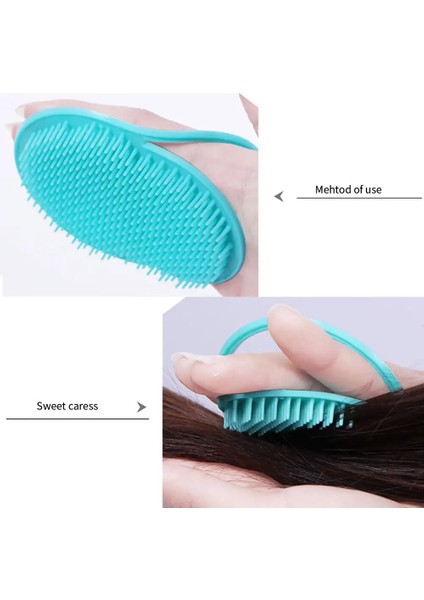 Çok Renkli Yumuşak Saç Fırçası Profesyonel Şampuan Fırçası Saç Derisi Masaj Tarak Taşınabilir Seyahat Duş Masaj Fırçası Tarak Şekillendirici Aracı (Yurt Dışından) indirimleri