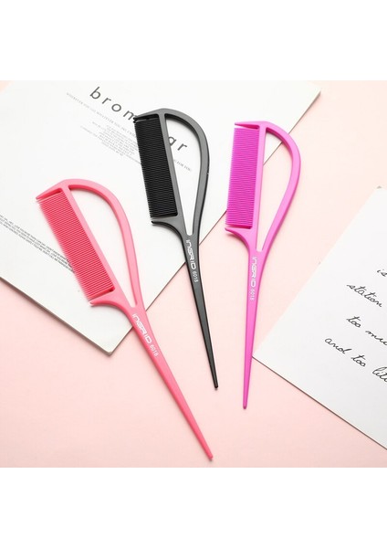 Parça Profesyonel Stilist Tarak Karbon Fiber Sivri Kuyruk Saç Fırçası Anti-Statik Saç Tarağı (Yurt Dışından) indirimleri