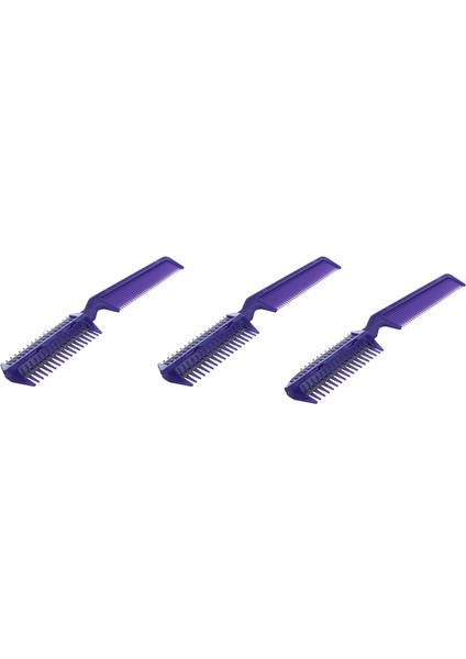 Jınmy 3x Metal Bıçaklı Tıraş Makinesi Plastik Saç Tarak Kesici Giyotin Mor (Yurt Dışından) fiyatları