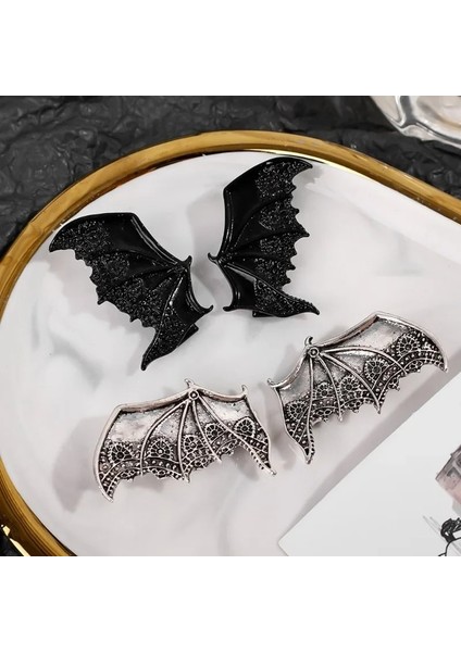1/2/4 Adet Gotik Yarasa Kanatları Saç Tokası S Kızlar Için Koyu Stil Şeytan Göz Şeytan Kafatası Yarasa Saç Tokası Cadılar Bayramı Partisi Saç Aksesuarları (Yurt Dışından)